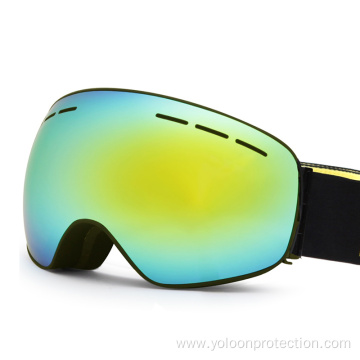 Low Light Men's Mirrored Ski Goggles Anti Fog